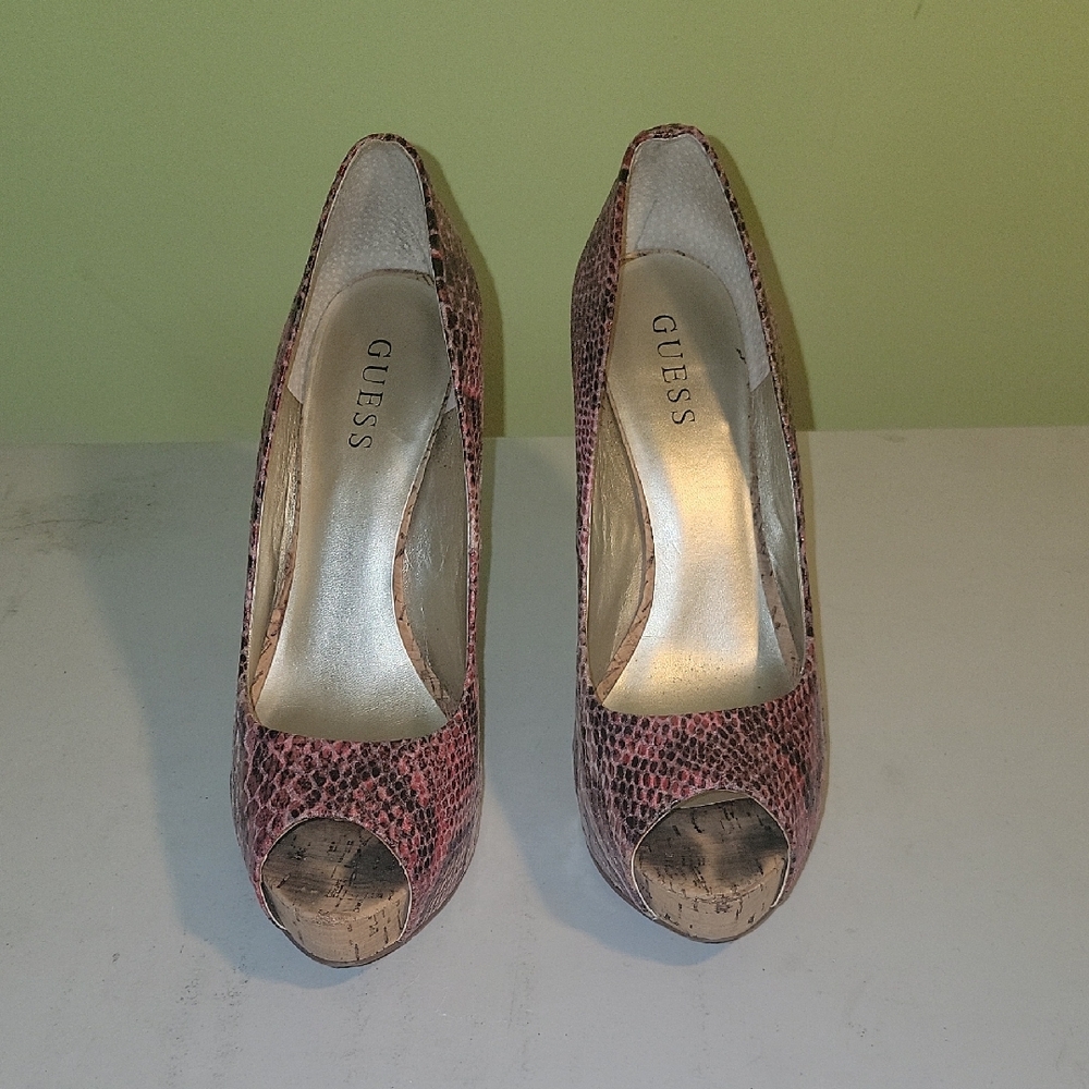 Guess Pink Peep-Toe Women's Shoes